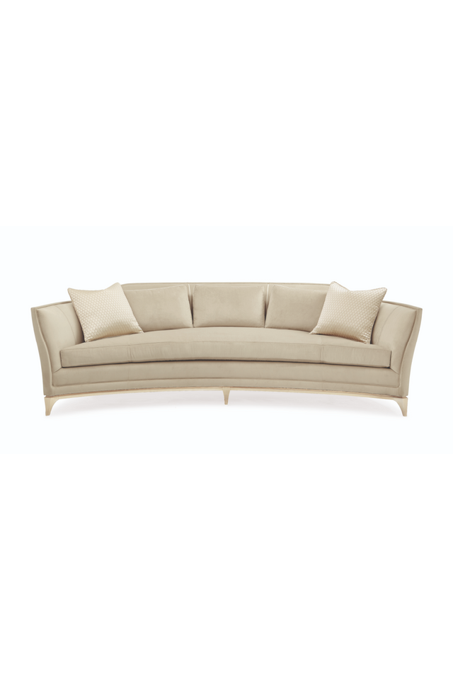 Beige Curved Sofa | Caracole Bend The Rules | Oroa.com