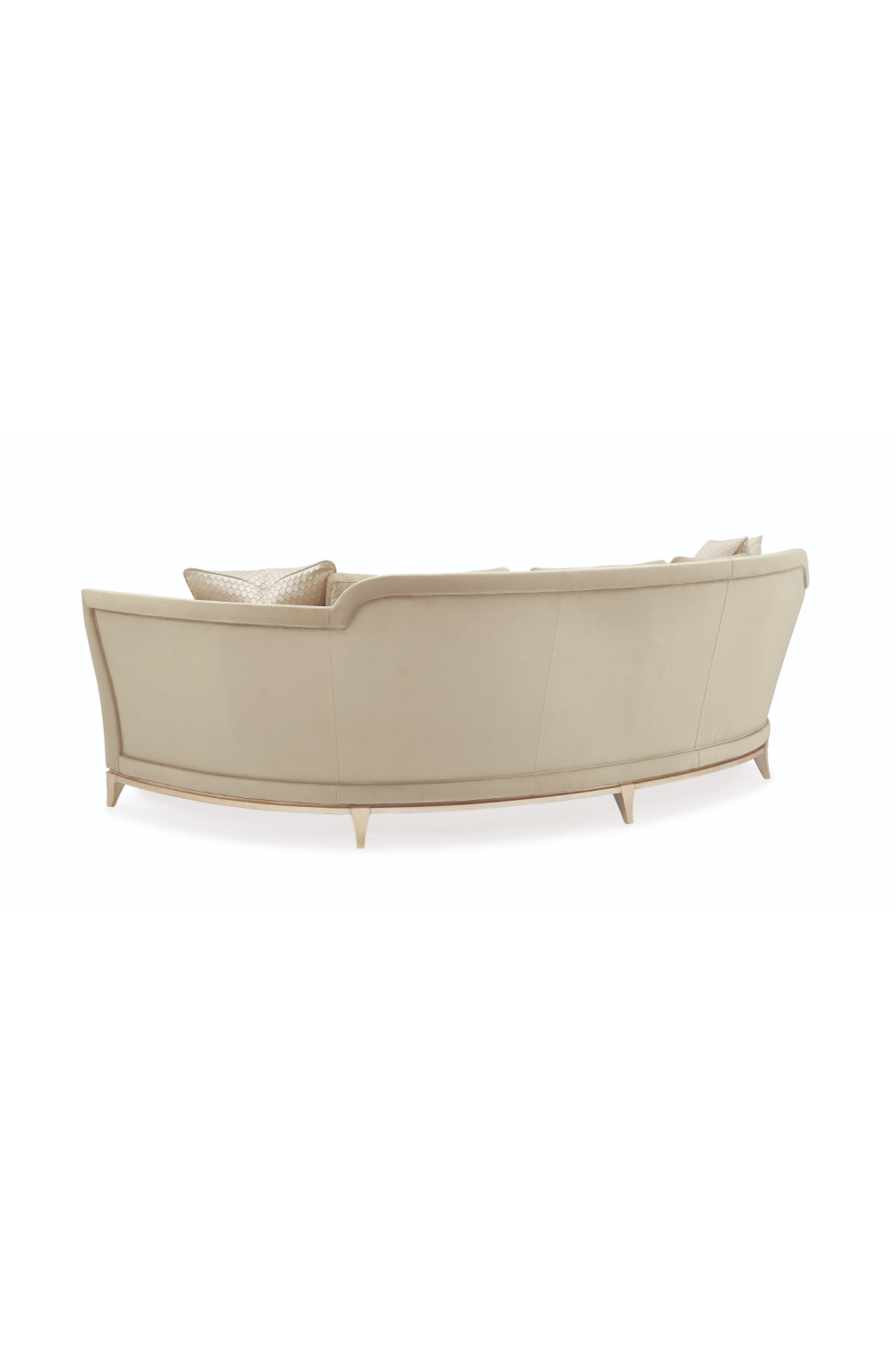 Beige Curved Sofa | Caracole Bend The Rules | Oroa.com