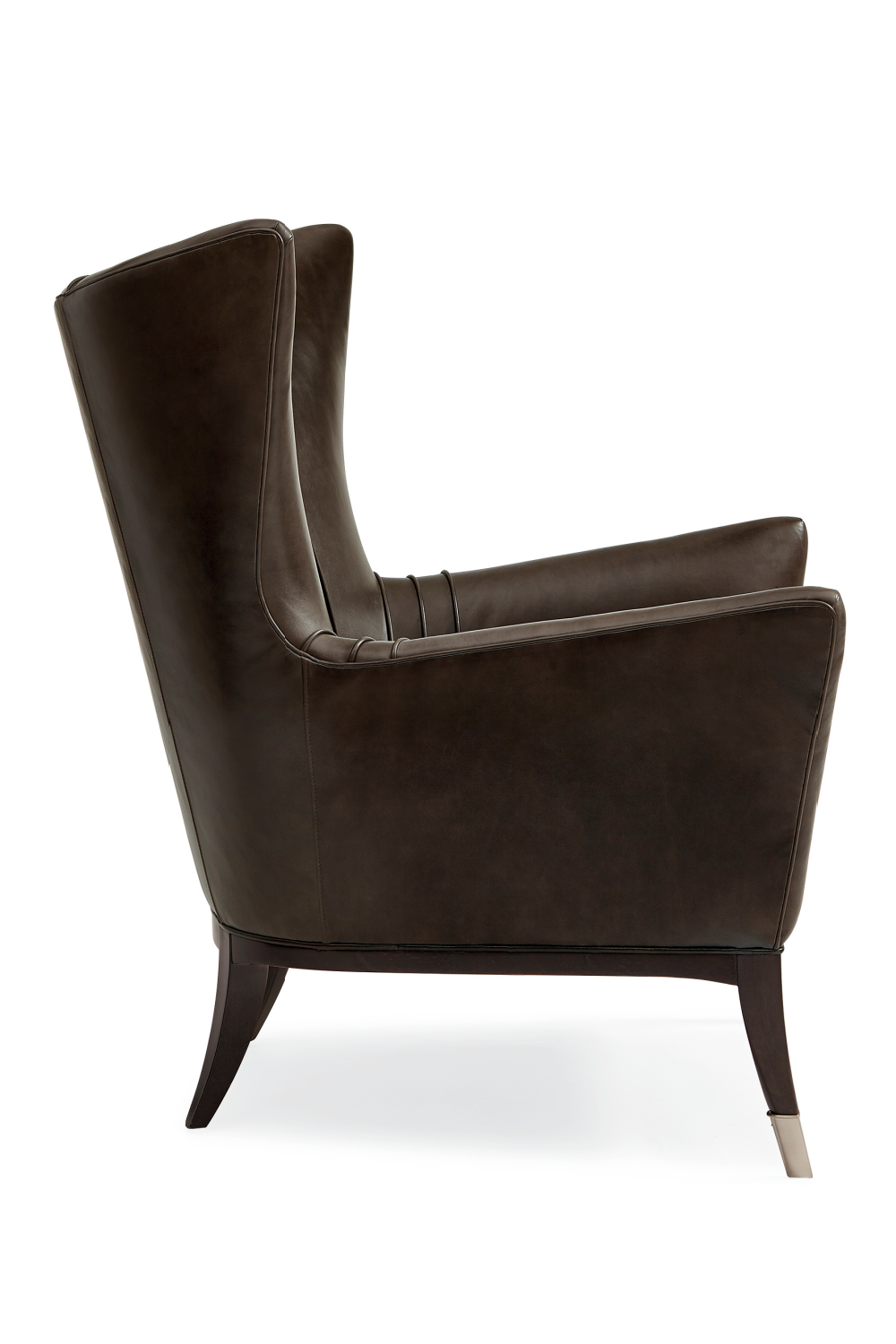 Brown Leather Wingback Chair | Caracole So Welt Done | Oroa.com