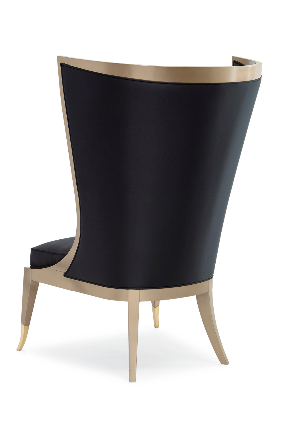 Black Curved Wingback Chair | Caracole Pop Your Collar | Oroa.com