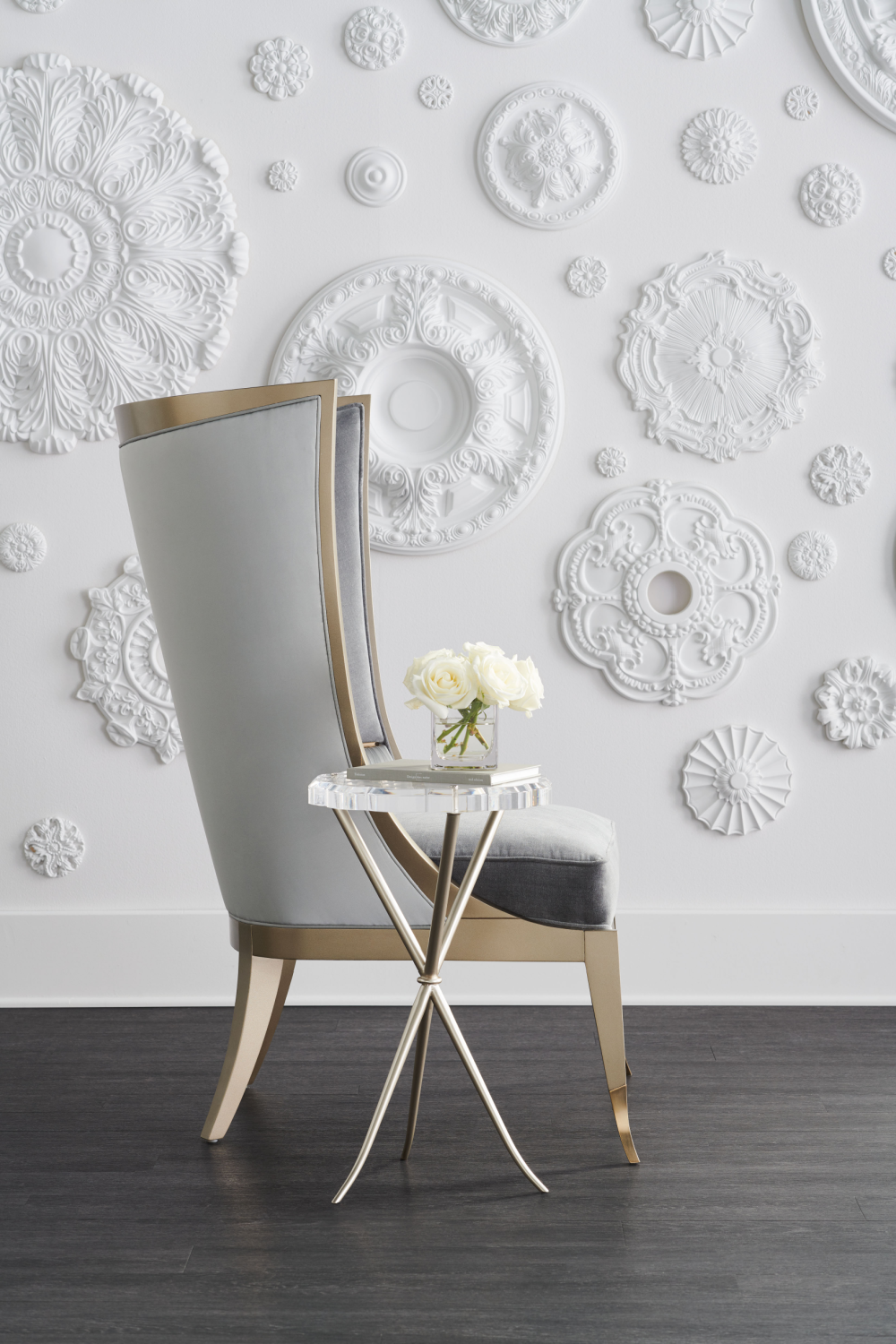 Gray Modern Wingback Chair | Caracole Pop Your Collar | Oroa.com