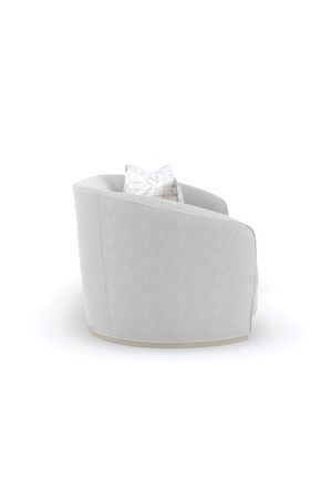 Light Gray Curved Sofa | Caracole Ahead Of The Curve | Oroa.com