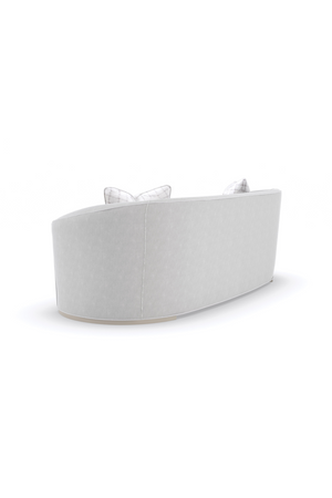 Light Gray Curved Sofa | Caracole Ahead Of The Curve | Oroa.com