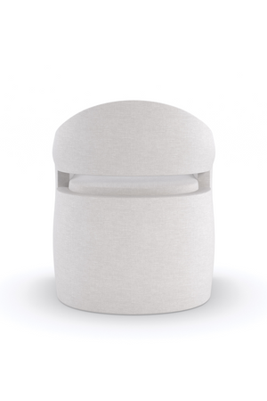 White Modern Accent Chair | Caracole Dinner Roll | Oroa.com