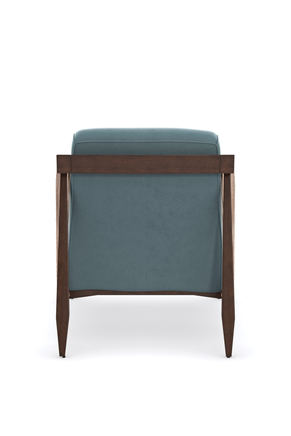 Blue Velvet Occasional Chair | Caracole Rope Me In | Oroa.com