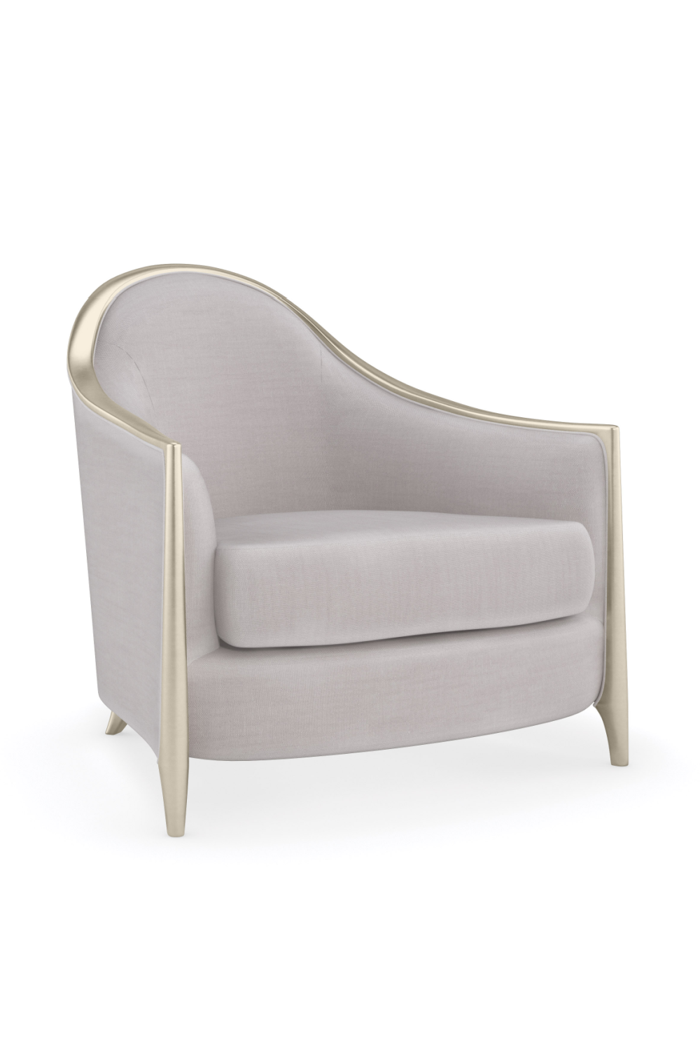 Gray Chenille Lounge Chair | Caracole Simply Stunning | Oroa.com