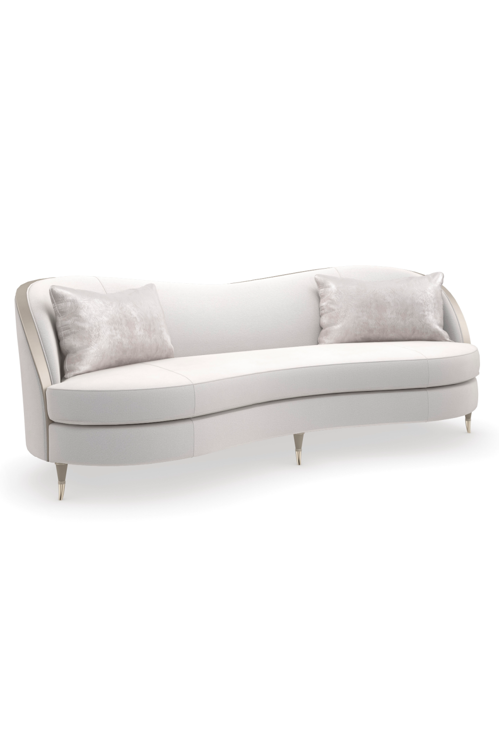 Silver Velvet Sofa | Caracole Center Pointe | Oroa.com