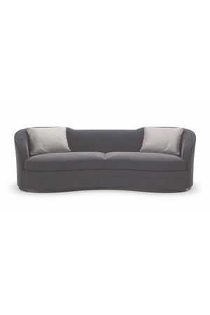 Black Organic-Shaped Sofa | Caracole Eclipse | Oroa.com