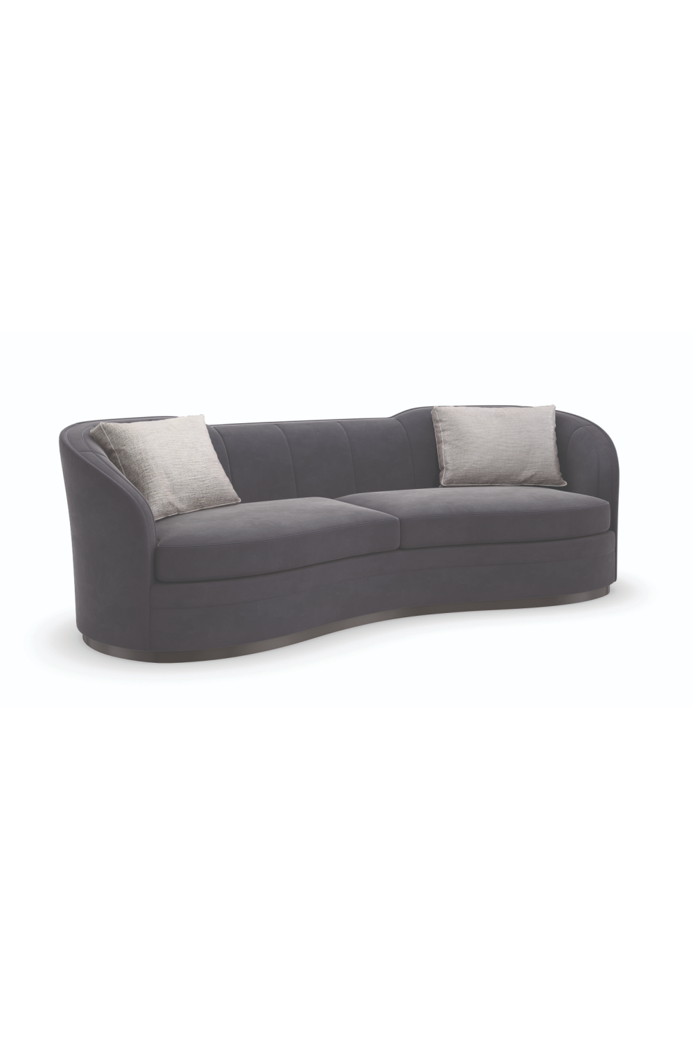 Black Organic-Shaped Sofa | Caracole Eclipse | Oroa.com