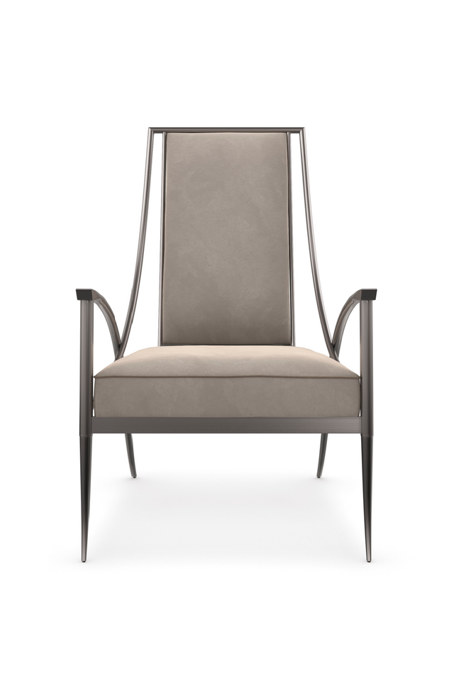 Smoked Stainless Steel Armchair | Caracole Mantis | Oroa.com