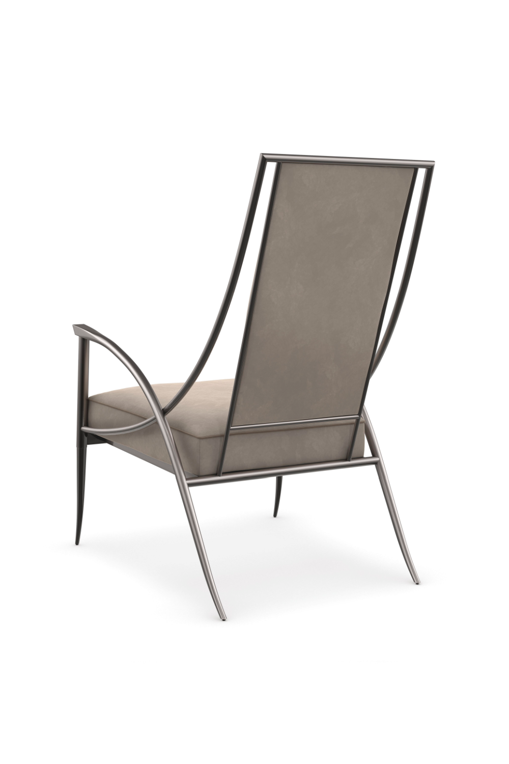 Smoked Stainless Steel Armchair | Caracole Mantis | Oroa.com