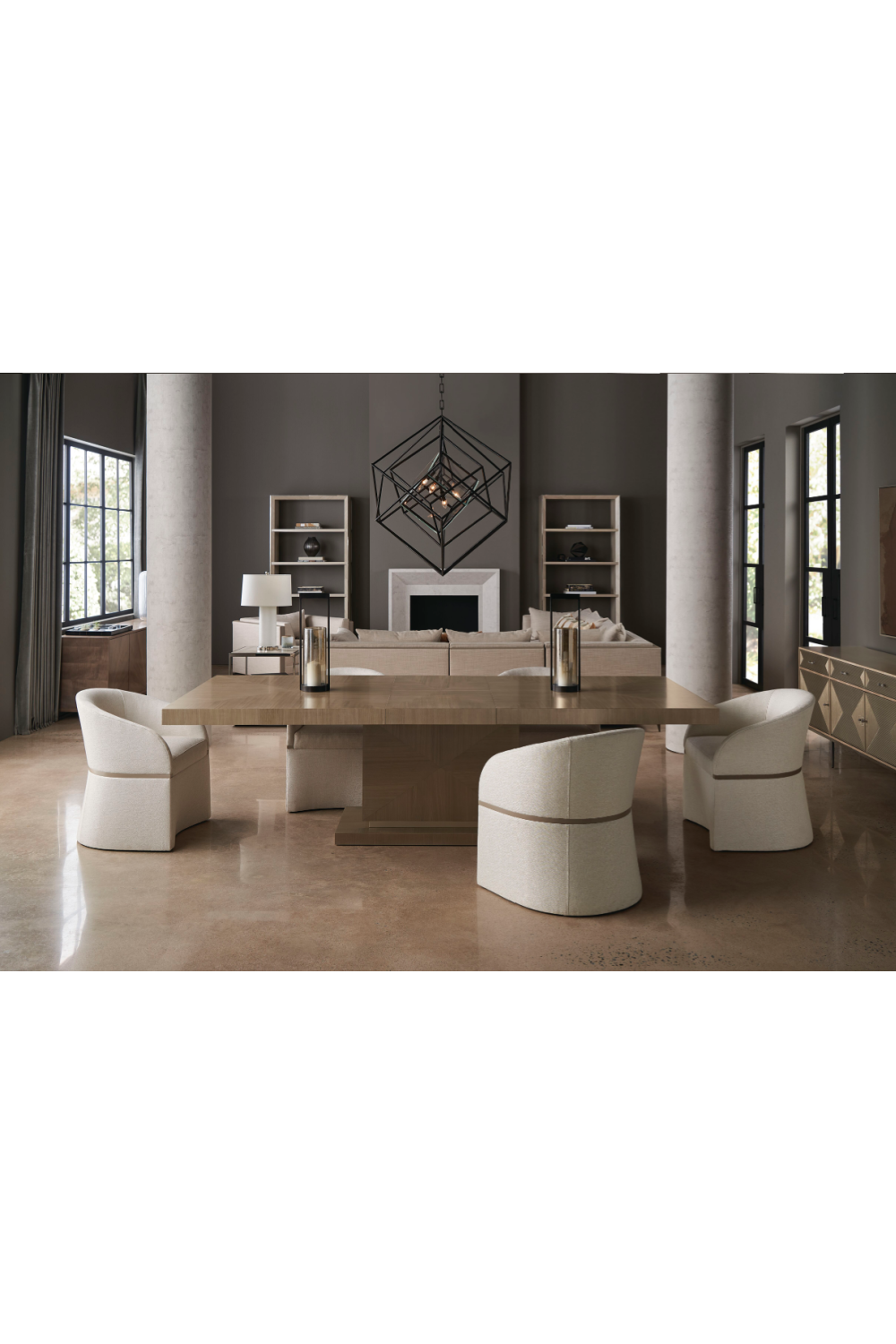 Taupe Modern Sectional Sofa | Caracole Archipelago | Oroa.com