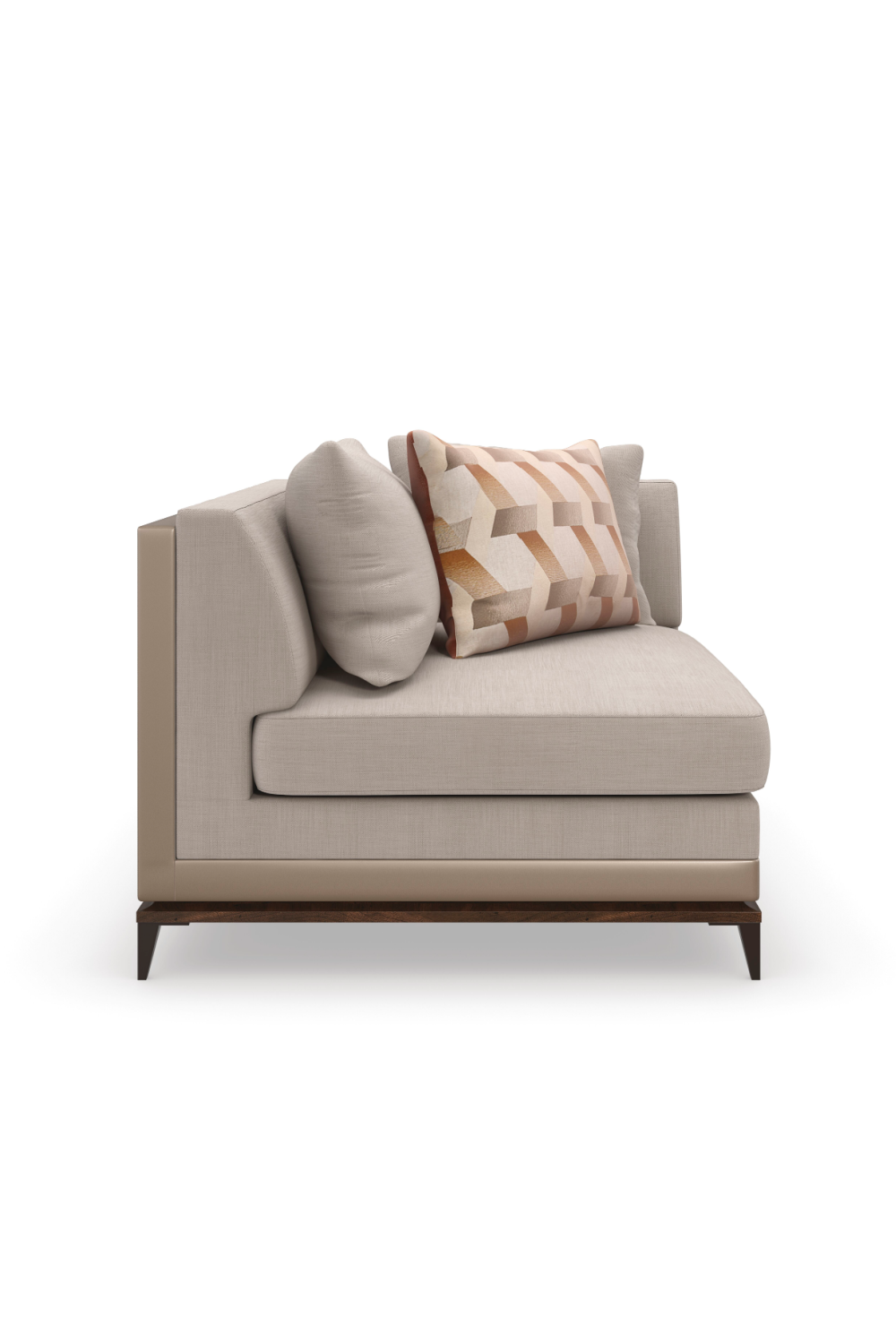 Taupe Modern Sectional Sofa | Caracole Archipelago | Oroa.com
