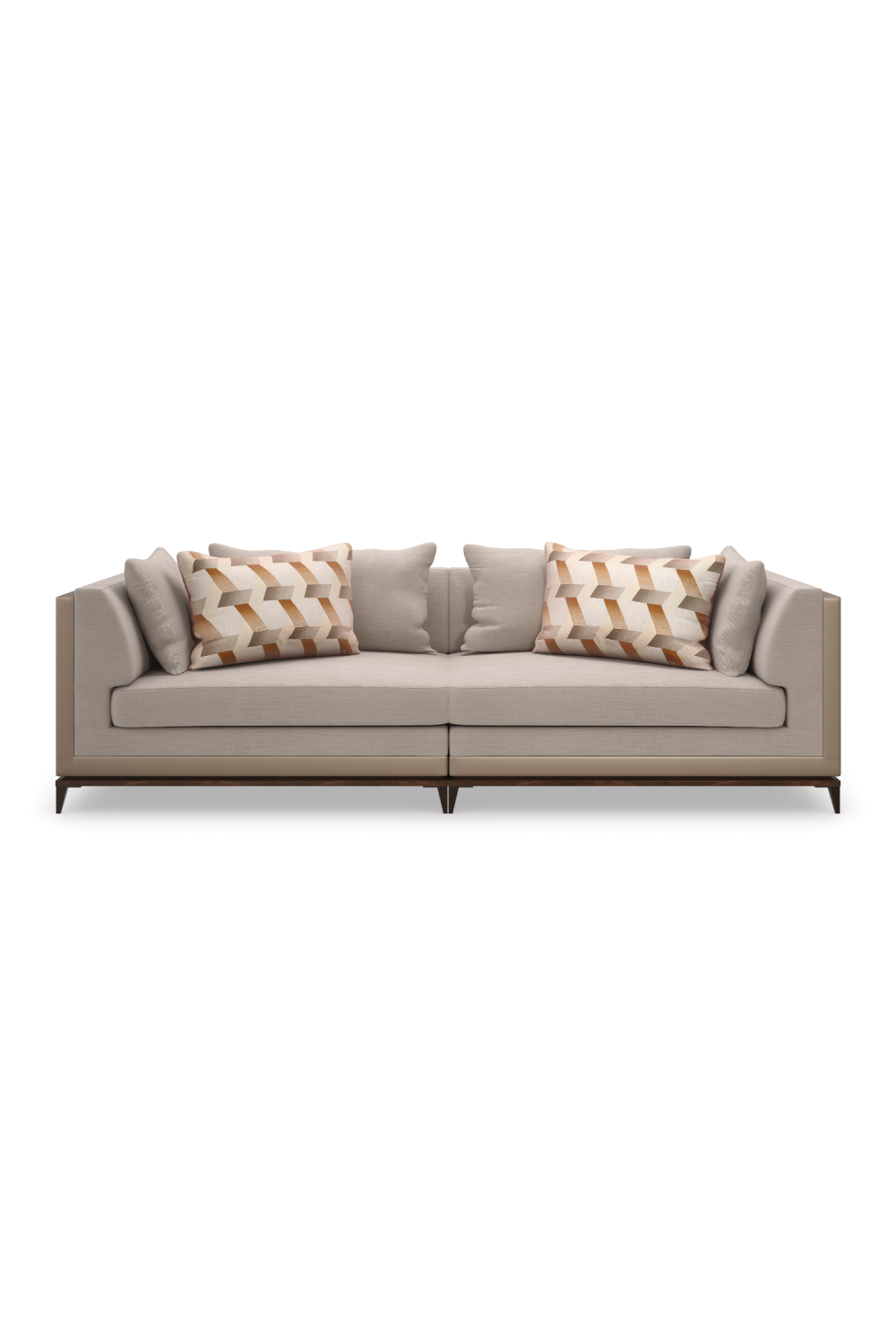 Taupe Modern Sectional Sofa | Caracole Archipelago | Oroa.com