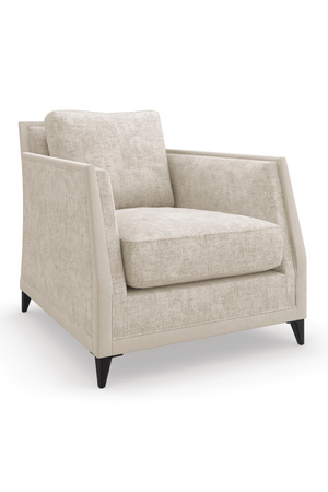 Beige Chenille Lounge Chair | Caracole Limitless | Oroa.com