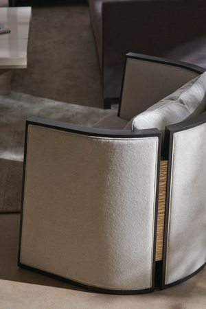 Gray Modern Lounge Chair | Caracole Cut Away | Oroa.com