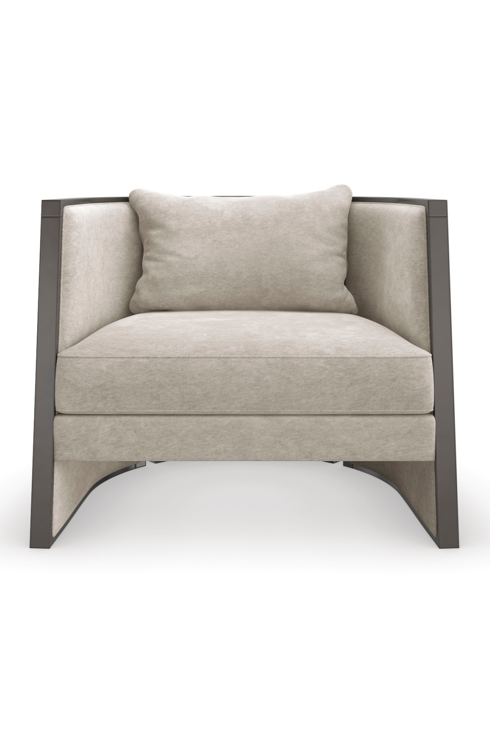 Gray Modern Lounge Chair | Caracole Cut Away | Oroa.com