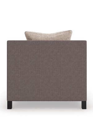 Brown Upholstered Sectional Chair | Caracole Tuxedo | Oroa.com