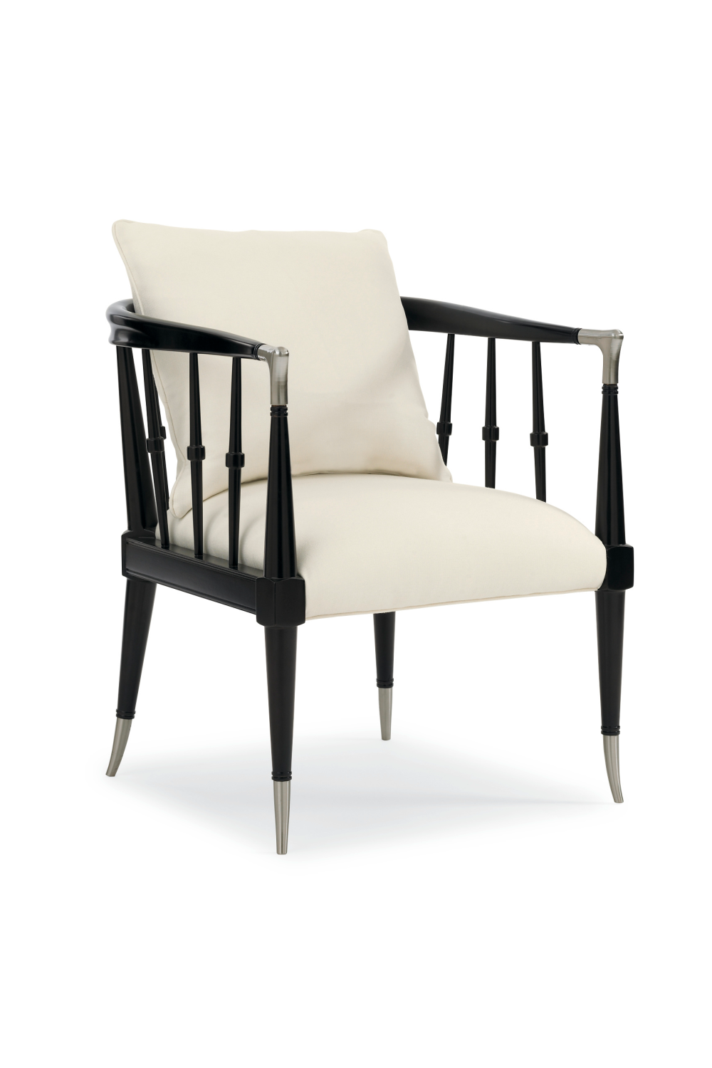 Modern Windsor Accent Chair | Caracole Black Beauty | Oroa.com
