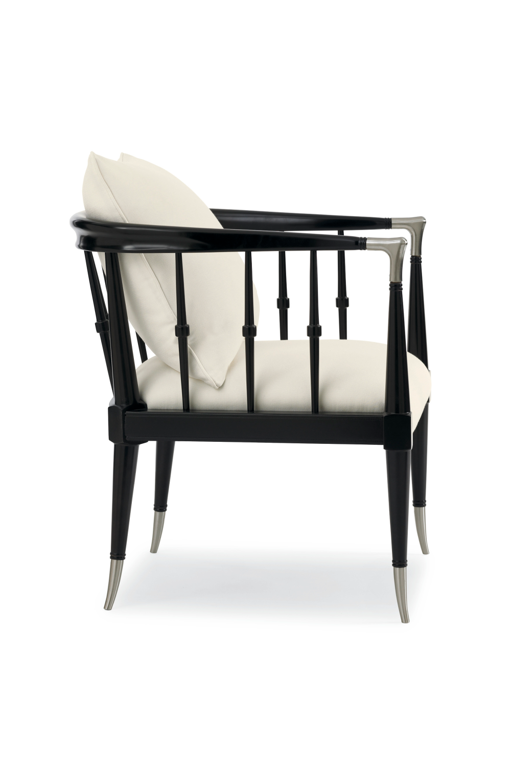 Modern Windsor Accent Chair | Caracole Black Beauty | Oroa.com