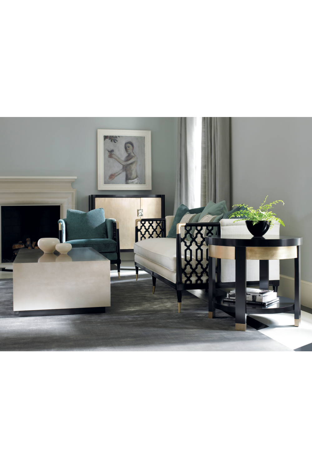 Cushioned Modern Sofa | Caracole Lattice Entertain You | Oroa.com