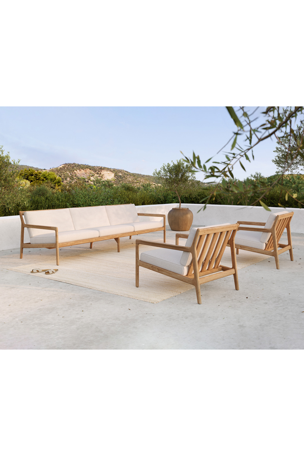 Teak Outdoor 3-Seater Sofa | Ethnicraft Jack