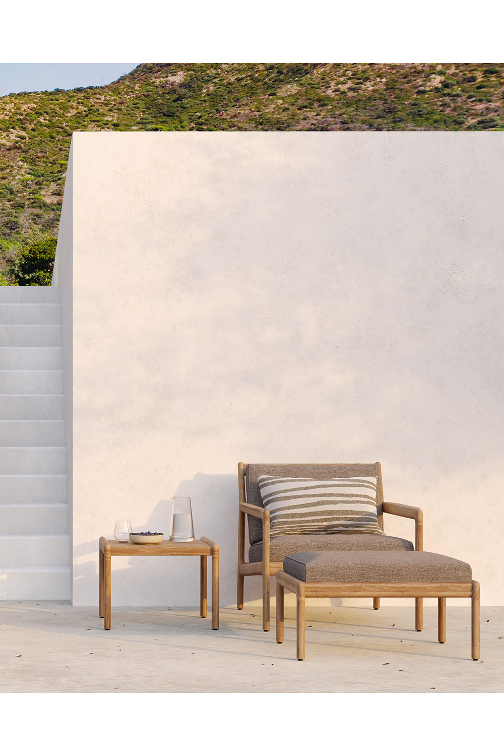 Teak Framed Outdoor Lounge Chair | Ethnicraft Jack | Oroa.com