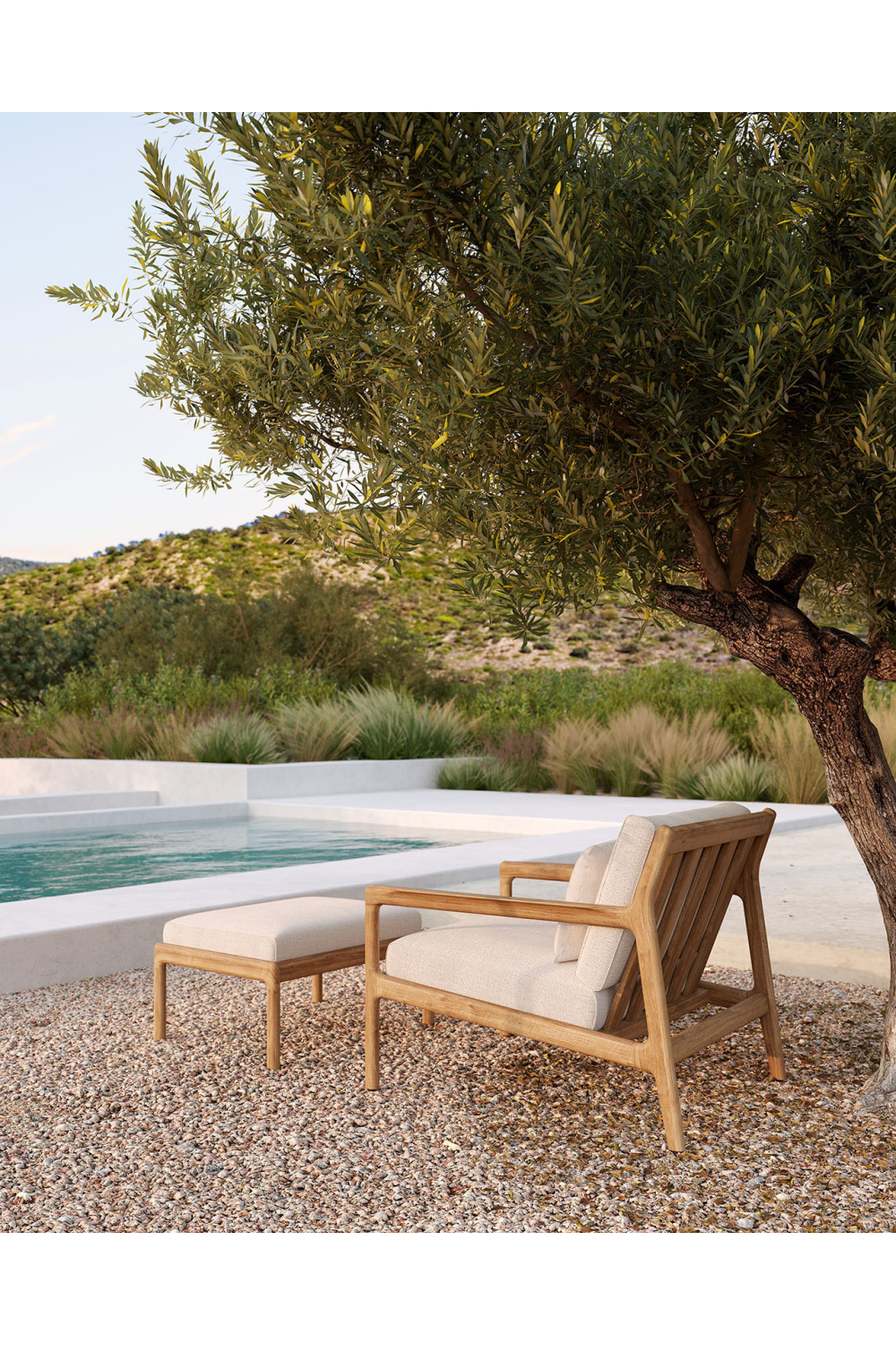 Teak Framed Outdoor Lounge Chair | Ethnicraft Jack | Oroa.com