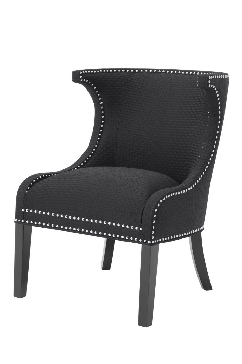 Black Studded Wing Chair | Eichholtz Elson | Oroa.com