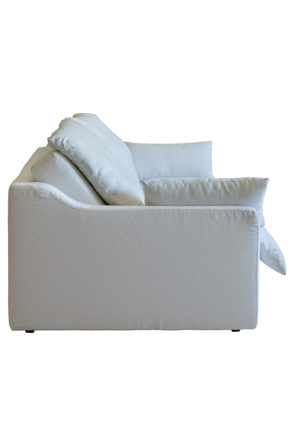 White Linen Upholstered Sofa | Andrew Martin Serenity | Oroa.com