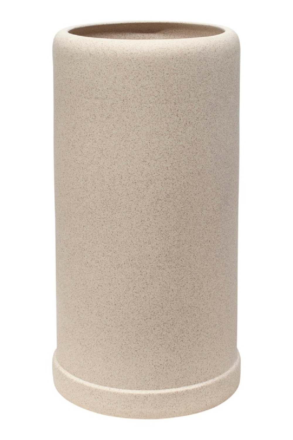Beige Modern Cylindrical Vase | Dome Deco Noor | Oroa.com
