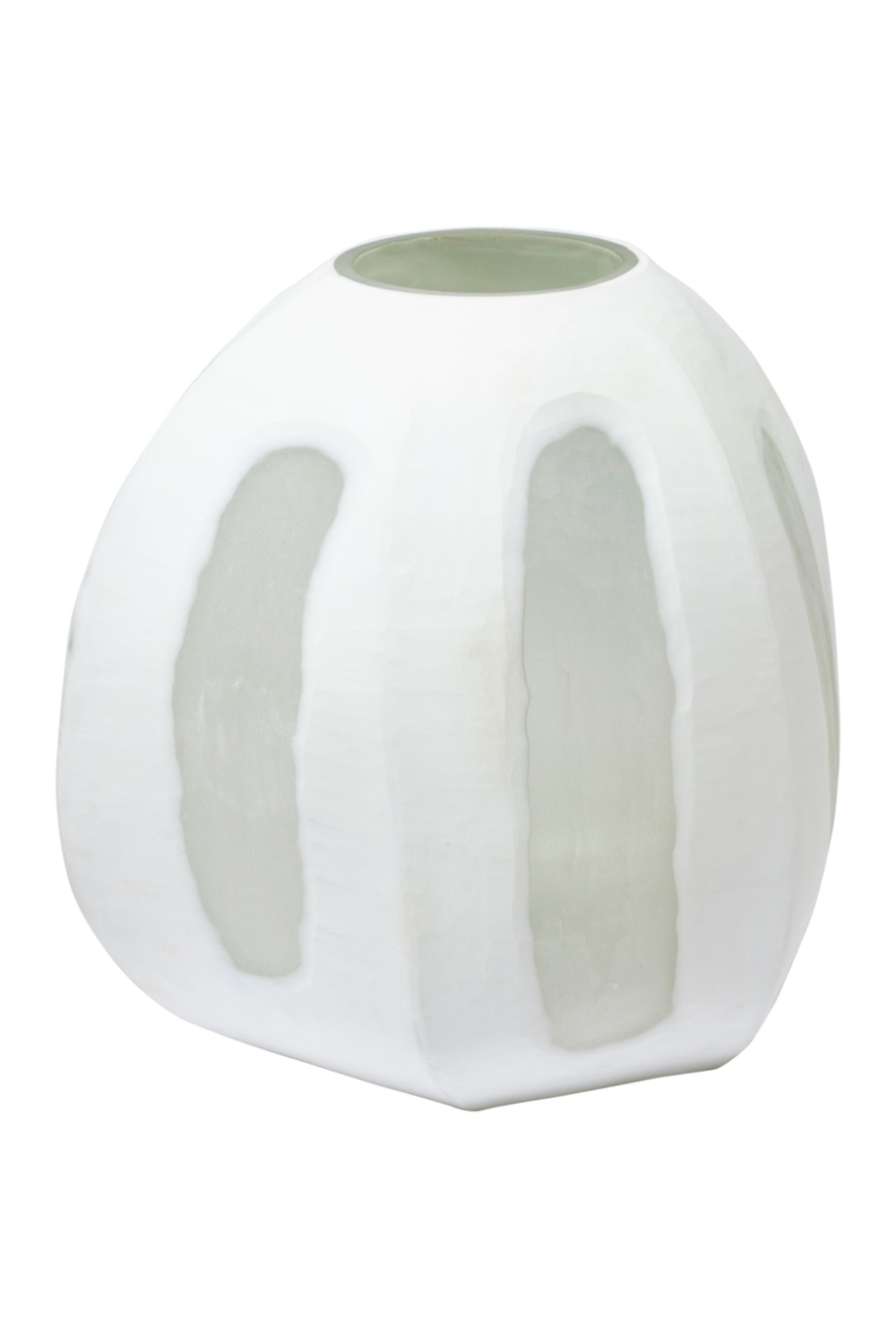 White Glass Modern Vase | Dome Deco Etta | Oroa.com