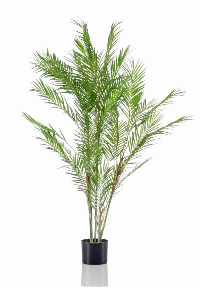 Potted Faux Palm Set (2) | Emerald Chamaedorea | Oroa.com