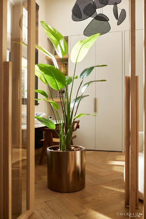 Faux Bird of Paradise Plant Set (2) | Emerald Strelitzia | Oroa.com