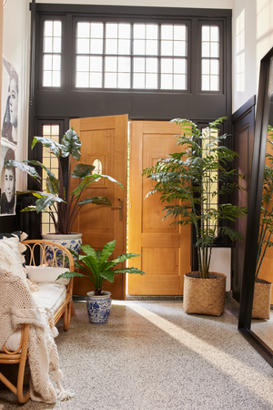 Artifical Tropical Plant Set (2) | Emerald Colocasia | Oroa.com