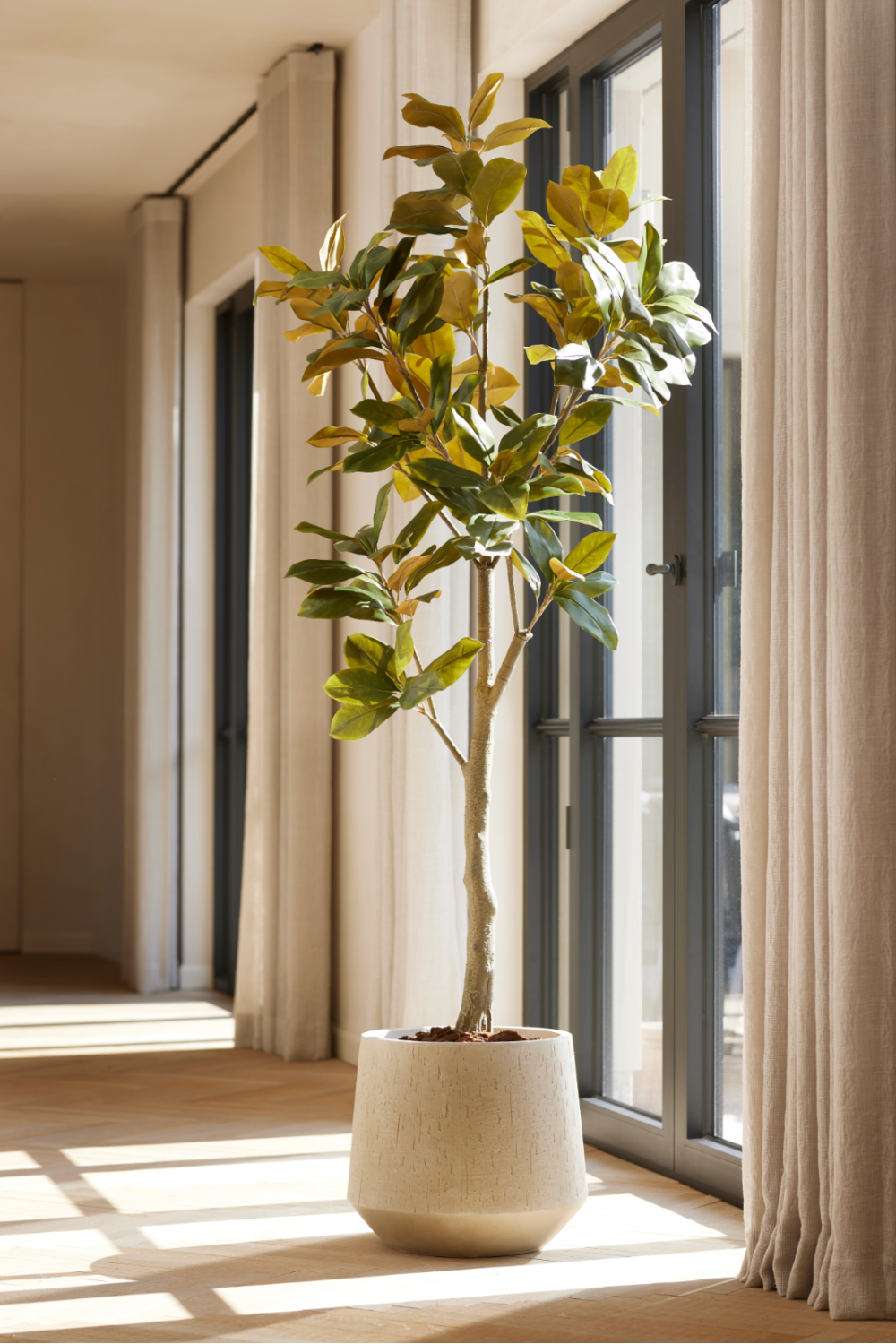 Faux Lily Tree Set (2) | Emerald Magnolia Denudata | Oroa.com
