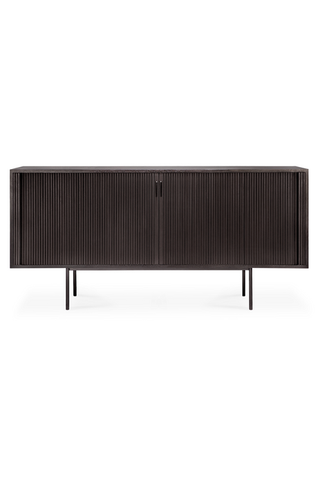 Varnished Teak Industrial Sideboard | Ethnicraft Roller Max | Oroa.com