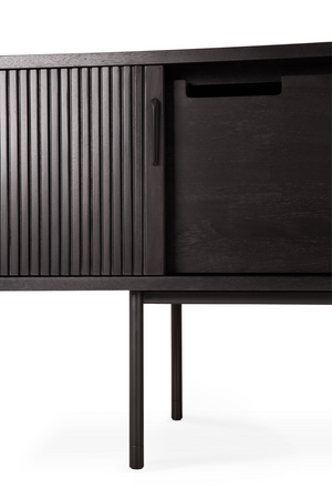 Black Teak TV Cupboard | Ethnicraft Roller Max | Oroa.com
