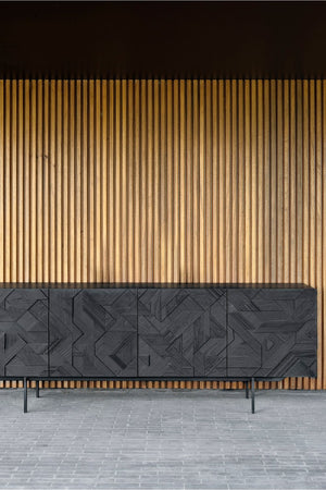 Black Teak Sideboard | Ethnicraft Graphic | OROA