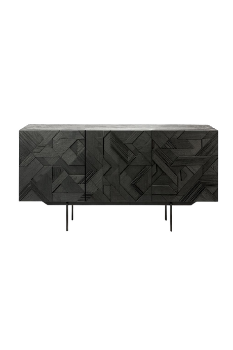 Black Teak Sideboard | Ethnicraft Graphic | OROA