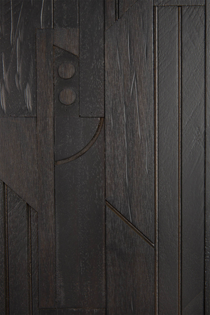 Black Teak Industrial Sideboard | Ethnicraft Mosaic | Oroa.com