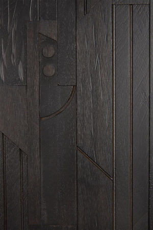 Black Mahogany TV Cabinet | Ethnicraft Mosaic | Oroa.com