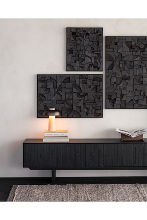 Black Mahogany TV Cabinet | Ethnicraft Mosaic | Oroa.com
