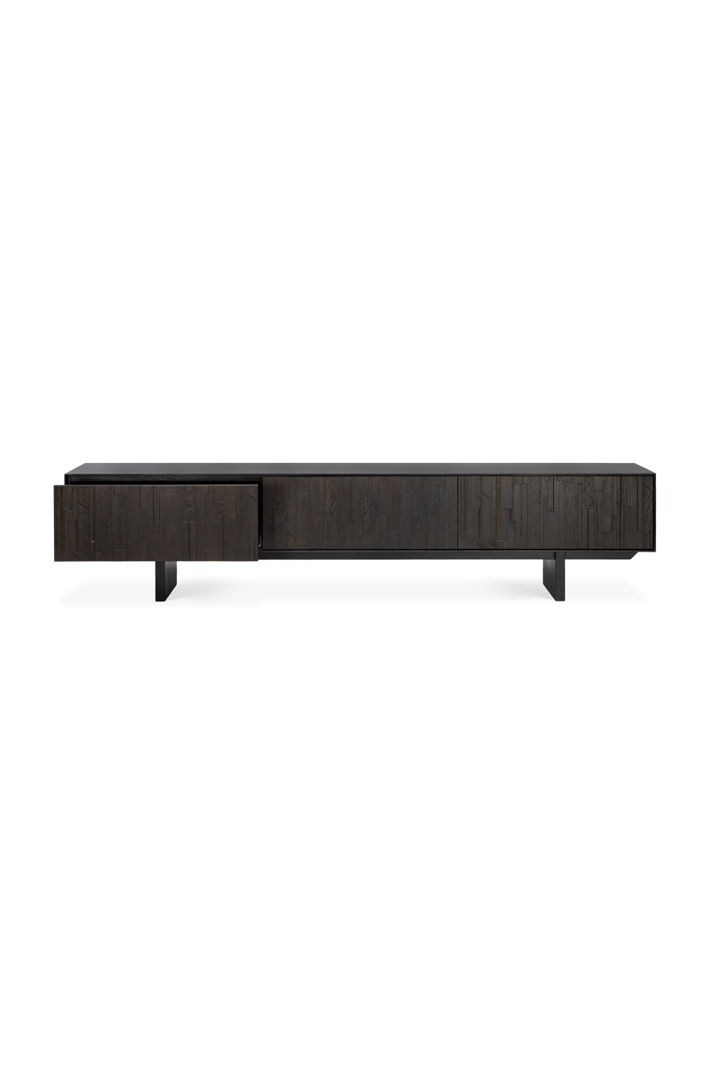 Black Mahogany TV Cabinet | Ethnicraft Mosaic | Oroa.com