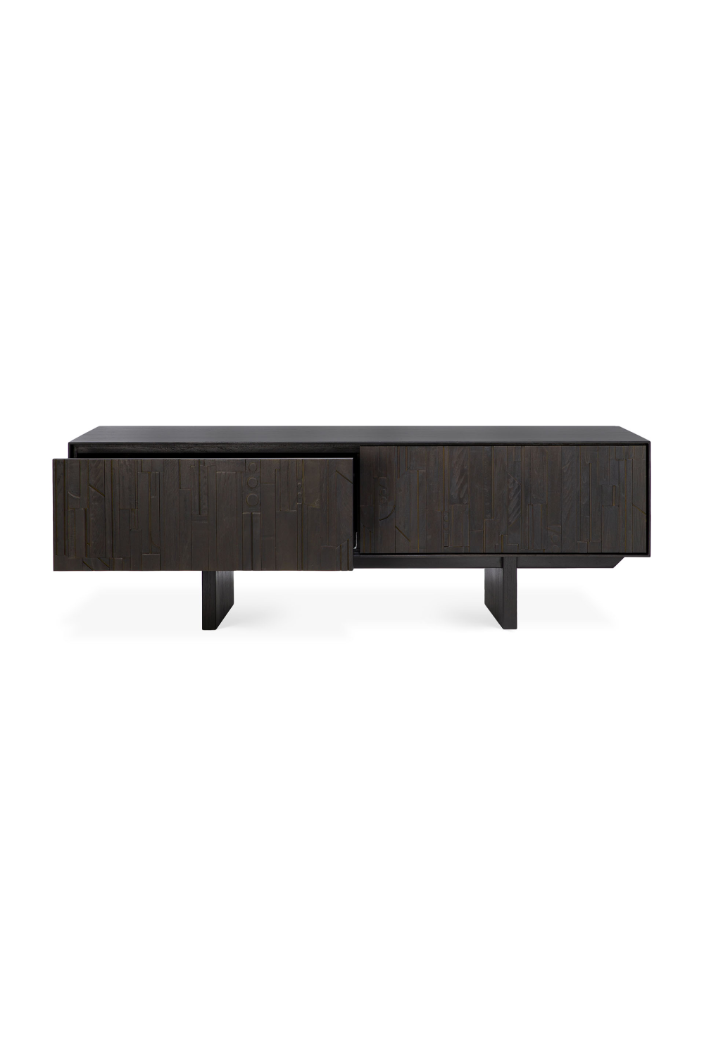 Black Mahogany TV Cabinet | Ethnicraft Mosaic | Oroa.com