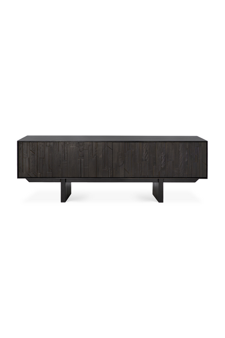 Black Mahogany TV Cabinet | Ethnicraft Mosaic | Oroa.com