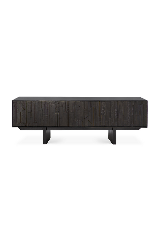 Black Mahogany TV Cabinet | Ethnicraft Mosaic | Oroa.com