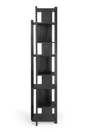 Black Teak Shelving Unit | Ethnicraft Abstract | OROA.COM