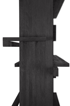 Black Teak Book Rack | Ethnicraft Abstract | Oroa.com