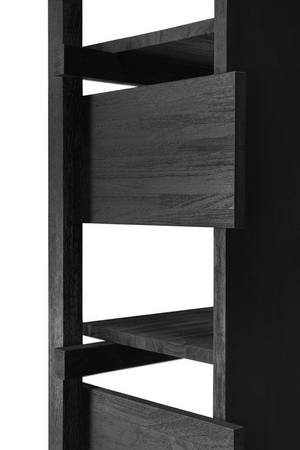 Black Teak Book Rack | Ethnicraft Abstract | Oroa.com